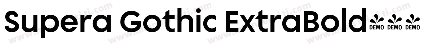 Supera Gothic ExtraBold字体转换